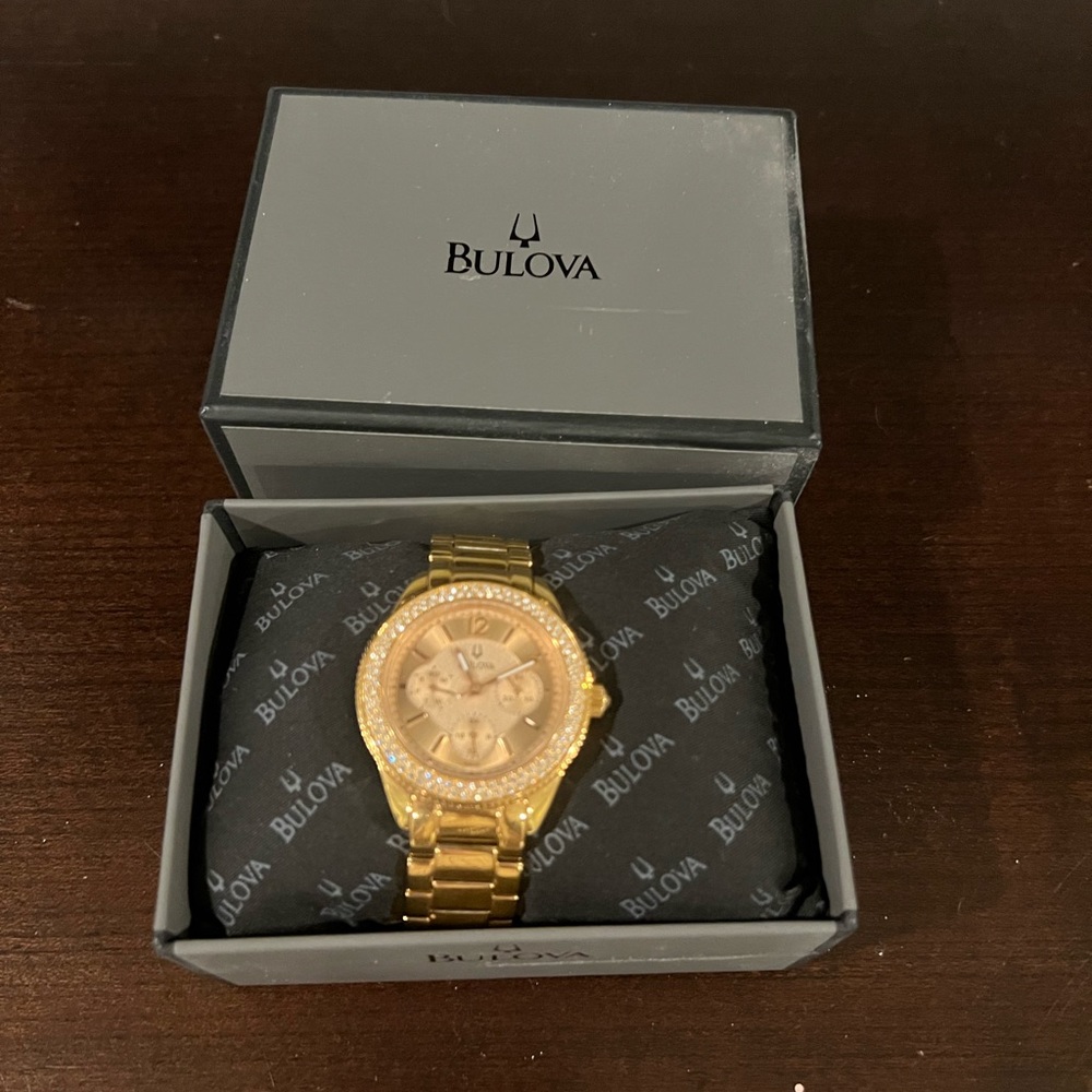 Bulova rose gold watch